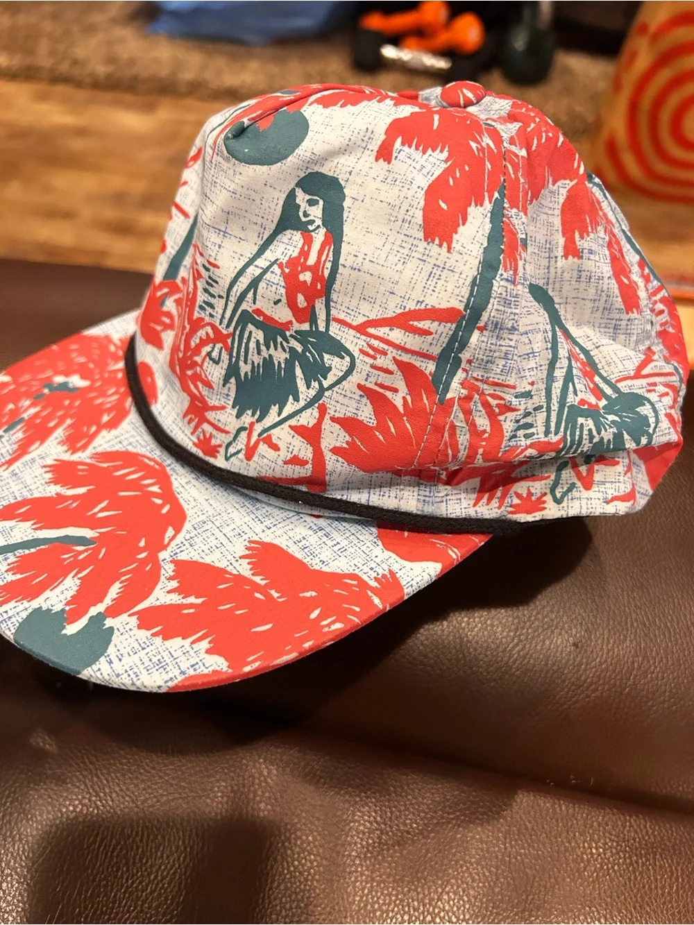Brixton Hawaiian Henshaw Luau Snapback Rope Hat Cap Brxtn |